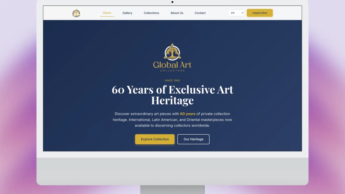 Sitio Web Global Art Collectors
