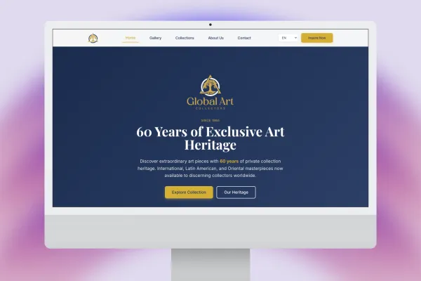 Sitio Web Global Art Collectors